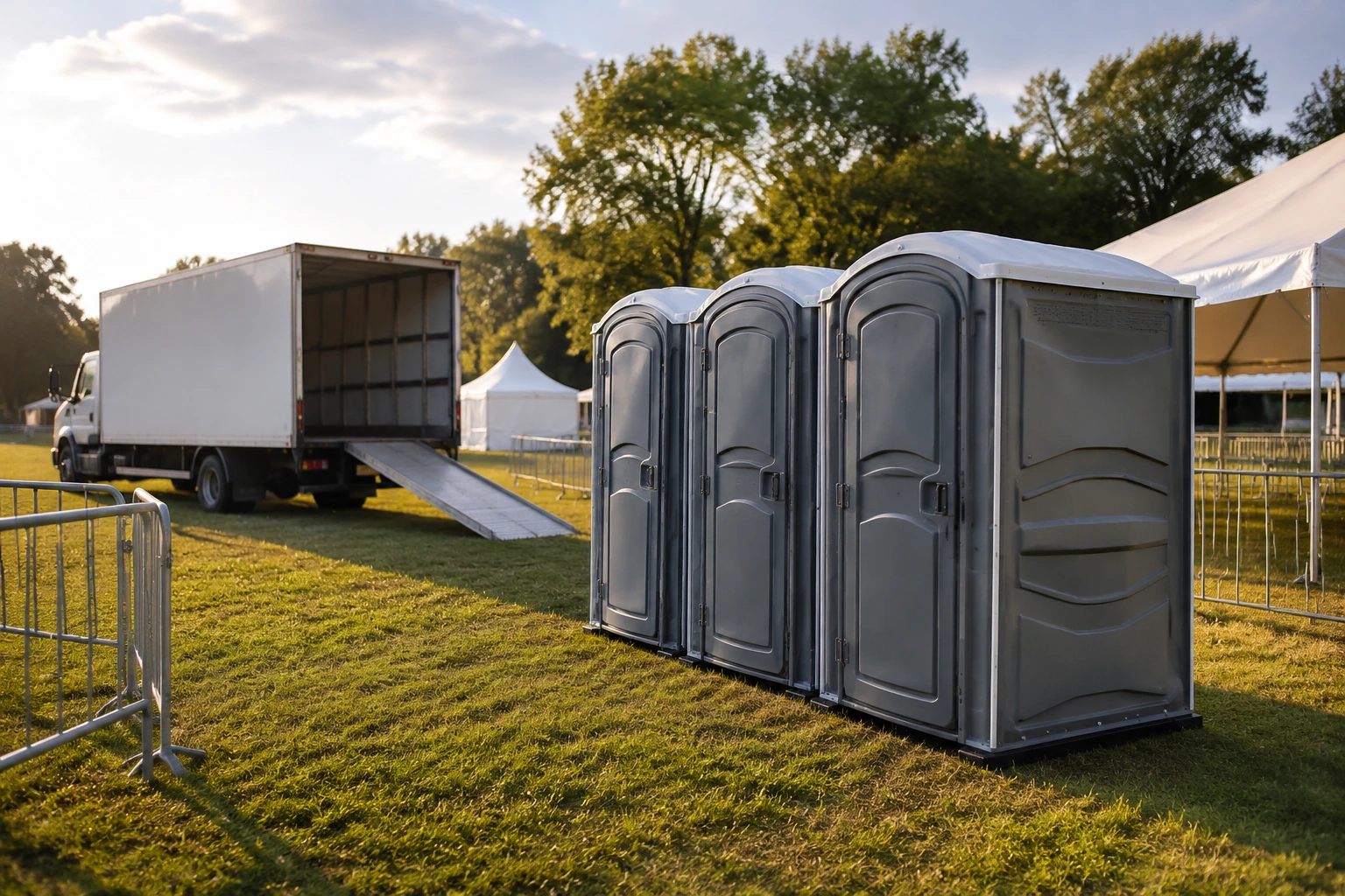 Portable restroom rental planning for Bedford, TX